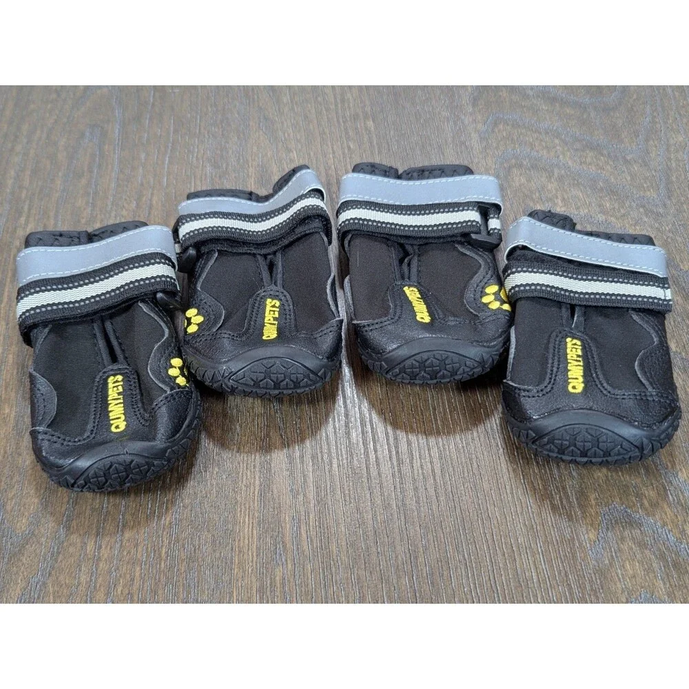 NEW QUMY Pet Boots Shoes Size 2 Medium Paws Waterproof Non-Slip Adjustable